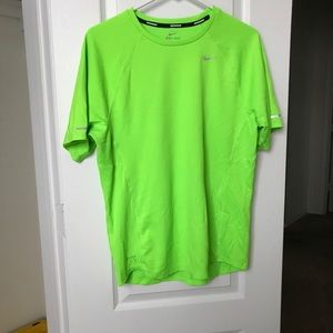 Nike neon green running top M